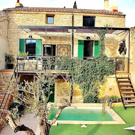 Villa L'oustal Di Fabre - Avec Piscine A Vers-pont-du-gard *